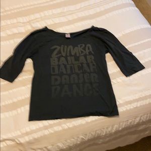 Zumba 3/4 sleeve top